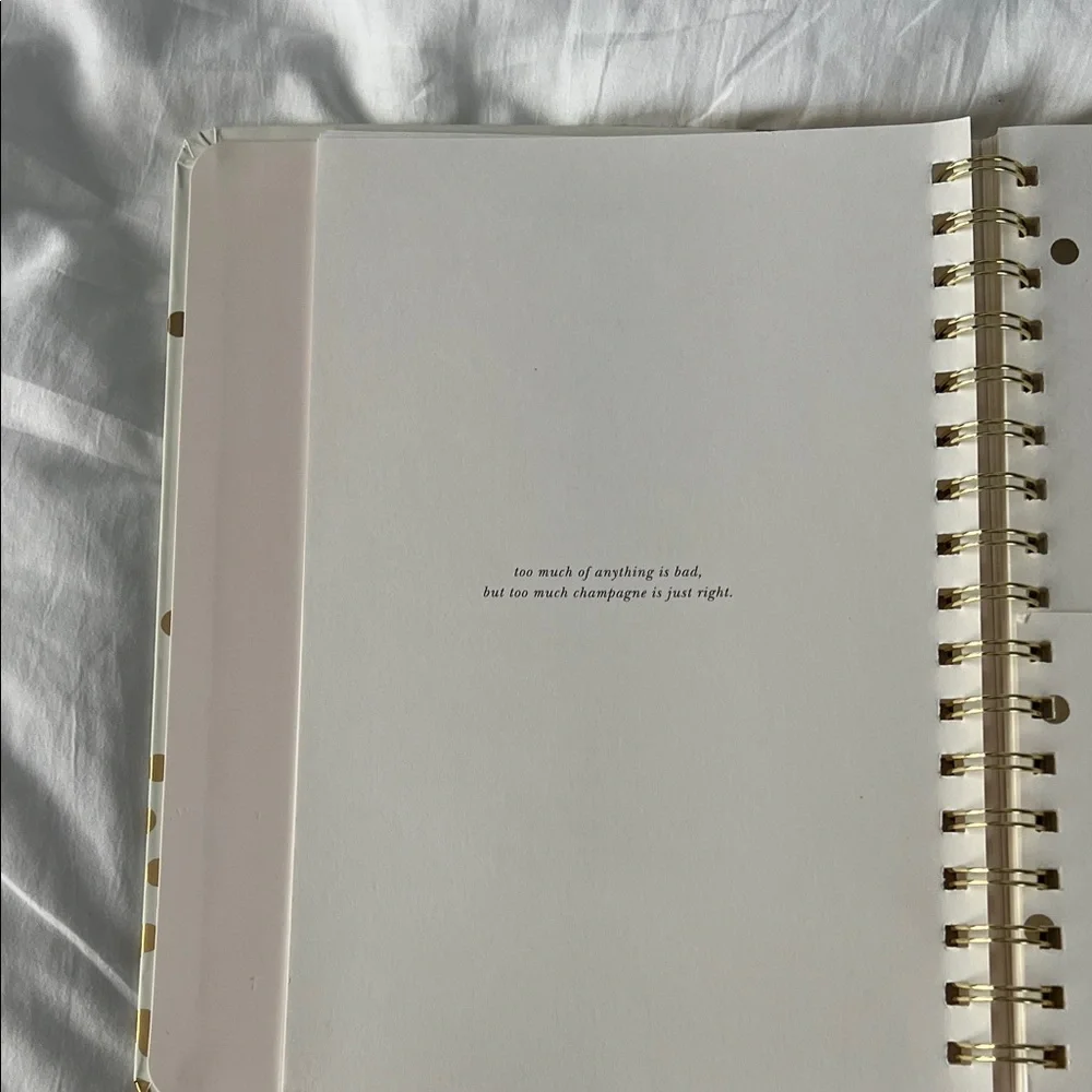 kate spade Cheers Planner with Gold Dots